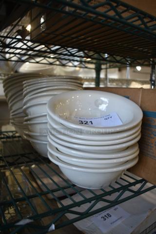 30 White Ceramic Bowl. 30 Times Your Bid!