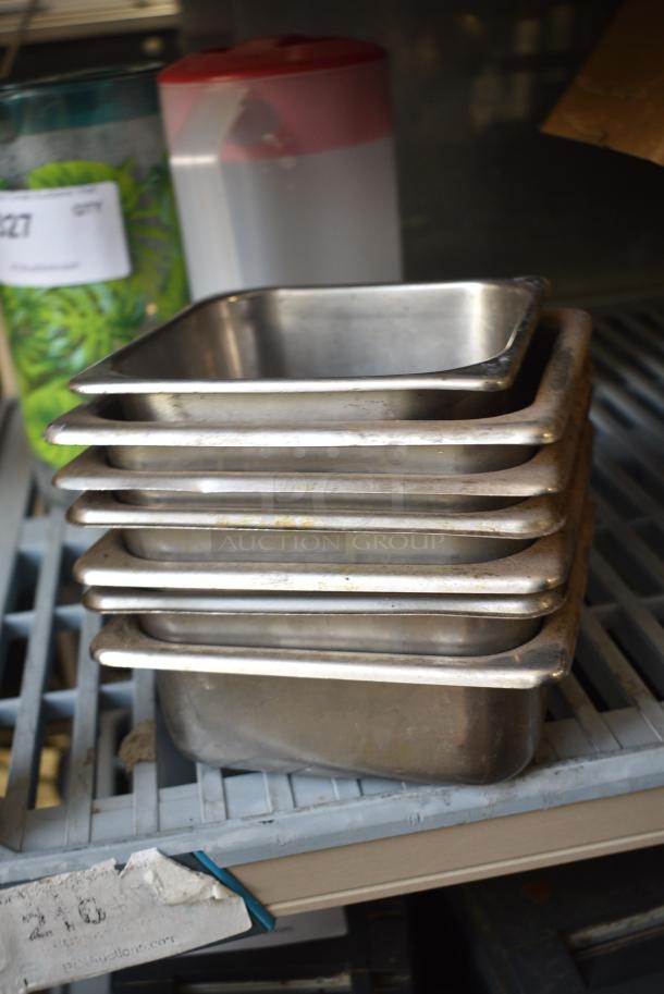 7 Stainless Steel Drop In Bins. 7 Times Your Bid! - Image 1 of 3