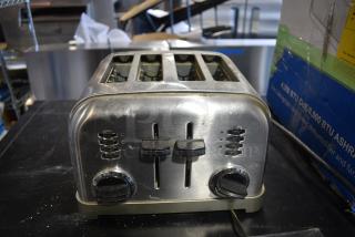 Cuisinart CPT-180 Metal Countertop 4 Slot Toaster. 120 Volts, 1 Phase.