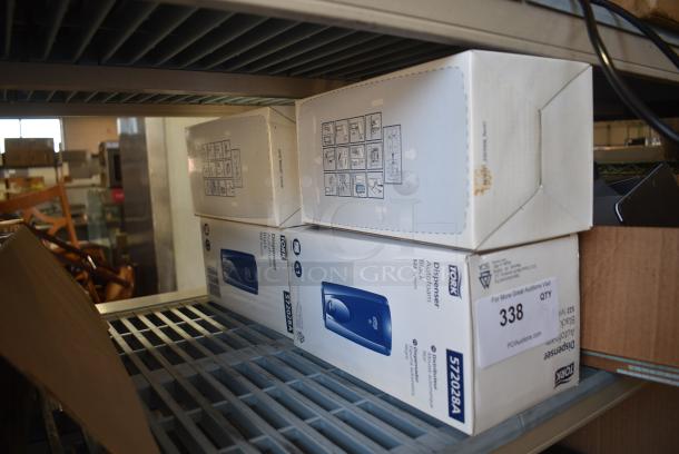 4 BRAND NEW IN BOX! Tork 572028A Poly Wall Mount Soap Dispenser. 4 Times Your Bid! - Image 2 of 3