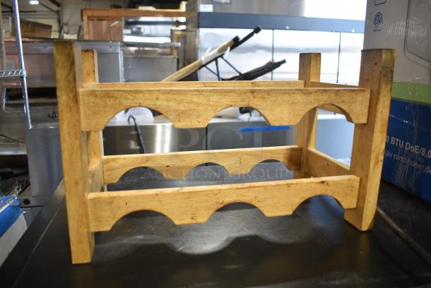 2 Wooden Wine Bottle Racks. 2 Times Your Bid! - Image 1 of 3
