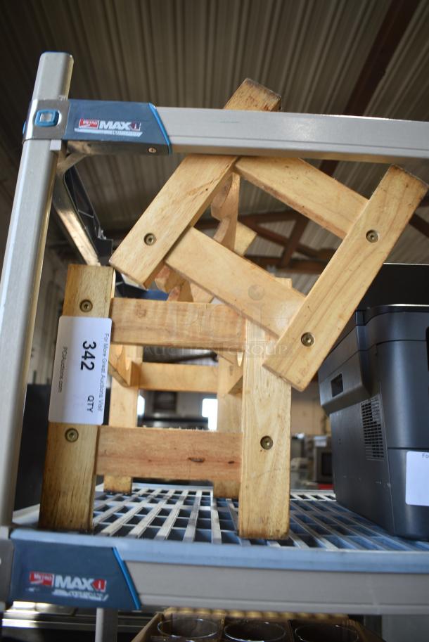 2 Wooden Wine Bottle Racks. 2 Times Your Bid! - Image 2 of 3