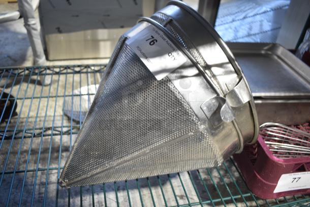 2 Metal China Cap Strainer. 2 Times Your Bid! - Image 2 of 6