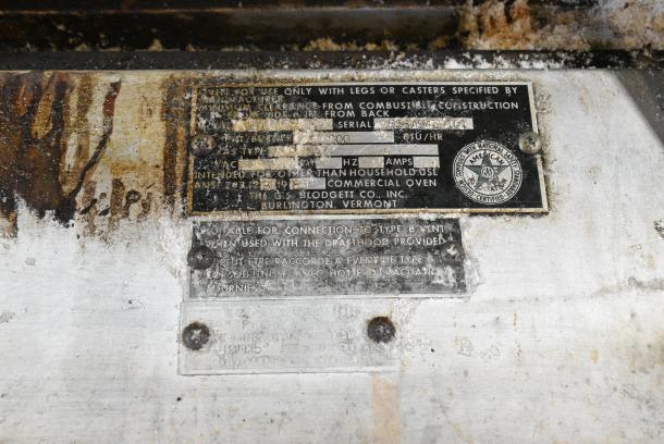 2 Blodgett 981 Metal Commercial Natural Gas Powered 2 Deck Pizza Oven. 2 Times Your Bid! - Image 12 of 12