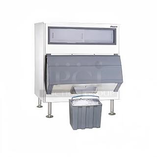 BRAND NEW SCRATCH AND DENT! Follett DEV1010SG-48 Stainless Steel Commercial 48" Ice Storage Bin with Bagger Kit - 1000 lb. Stock Picture Used as Gallery