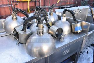 6 Merco Metal Warming Lamps. 6 Times Your Bid!