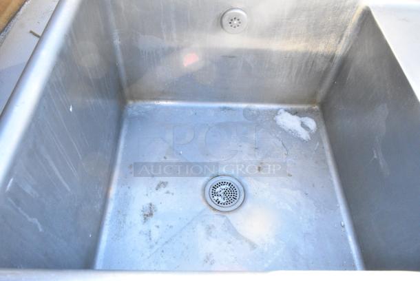 Stainless Steel 3 Bay Sink w/ 2 Faucets, 2 Handles. - Image 2 of 4