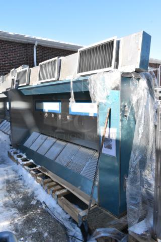 BRAND NEW SCRATCH AND DENT! 11.5' Aquamatic 6024 AMND-2 Stainless Steel Commercial Return Air Grease Hood w/ Filters.