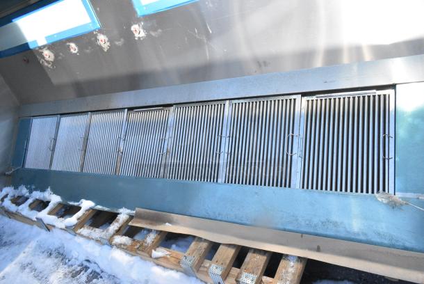 BRAND NEW SCRATCH AND DENT! 11.5' Aquamatic 6024 AMND-2 Stainless Steel Commercial Return Air Grease Hood w/ Filters. - Image 8 of 9