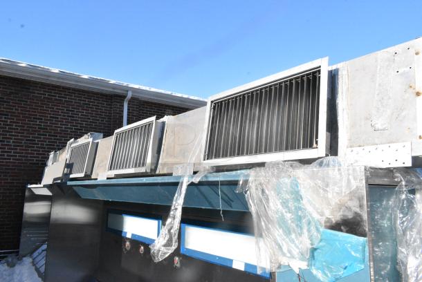 BRAND NEW SCRATCH AND DENT! 11.5' Aquamatic 6024 AMND-2 Stainless Steel Commercial Return Air Grease Hood w/ Filters. - Image 9 of 9