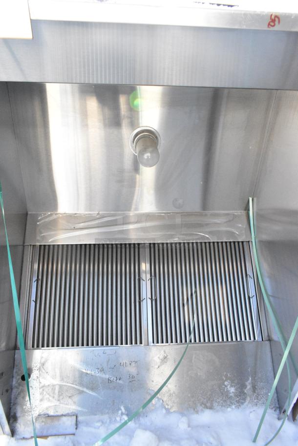 BRAND NEW SCRATCH AND DENT! 4' CaptiveAire 5430 ND-2 Stainless Steel Commercial SELF CONTAINED Grease Hood w/ Filters and Return Air Vent. - Image 10 of 13