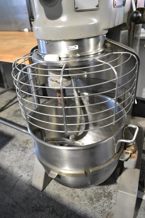 Hobart H 600 Metal Commercial Floor Style 60 Quart Planetary Dough Mixer w/ Stainless Steel Mixing Bowl, Bowl Guard. 460 Volts, 3 Phase. - Image 9 of 11