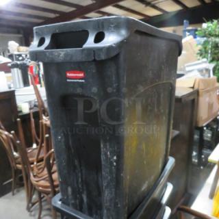 One Slim Jim Trash Can.