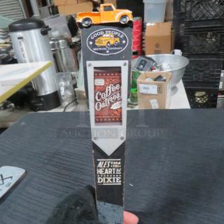 One Beer Tap Handle.