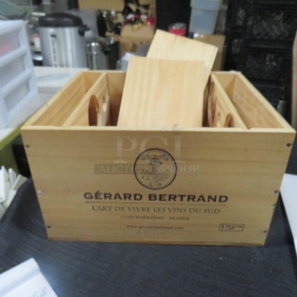 One Wooden Wine Bottle Box. - Image 1 of 2