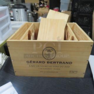 One Wooden Wine Bottle Box.