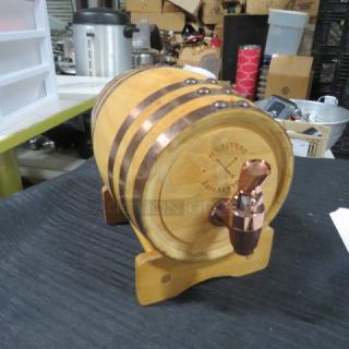 One Wooden Keg Decor.