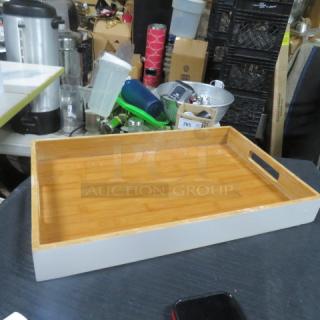 One Wooden Serve Tay.