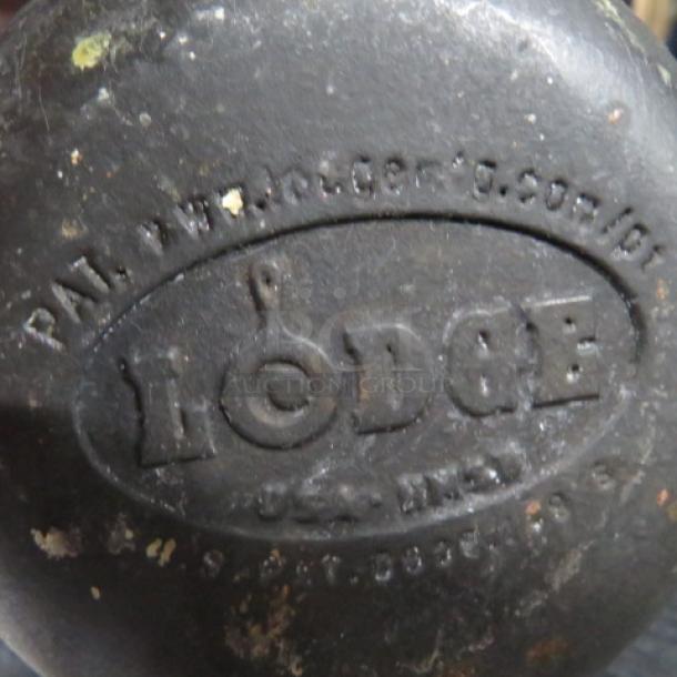 5 Inch LODGE Cast Iron Pot. 6XBID - Image 2 of 2