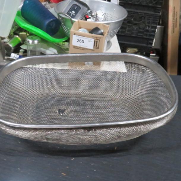 One SS Strainer Basket. - Image 1 of 1