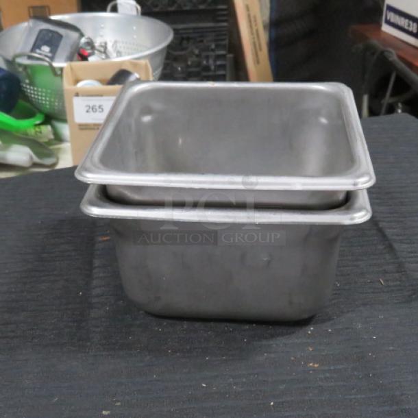 1/6 Size 4 Inch Deep Hotel Pan. 2XBID - Image 1 of 1