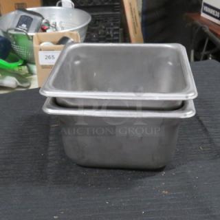 1/6 Size 4 Inch Deep Hotel Pan. 2XBID