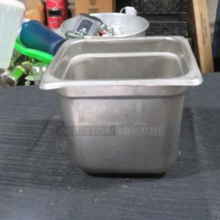 1/6 Size 6 Inch Deep Hotel Pan. 5XBID