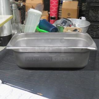 1/3 Size 4 Inch Deep Hotel Pan. 3XBID