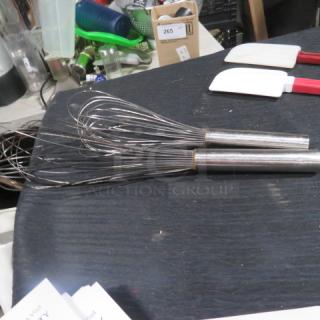 Assorted Stainless Steel Whip. 2XBID