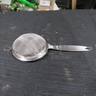 One Stainless Steel Strainer.