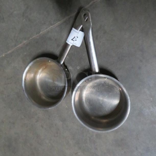 Stainless Steel 7 Inch Paderno Sauce Pots. 2XBID - Image 1 of 1