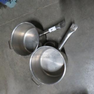 Stainless Steel 10.5 Inch  Sauce Pots. 2XBID
