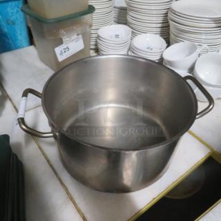 One Stainless Steel 11 Inch  Stock Pot.