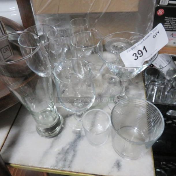 One Lot Of Assorted Glassware. - Image 1 of 1