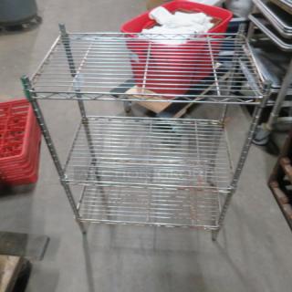 One Metro Shelf With 3 Shelves. 24X12X30
