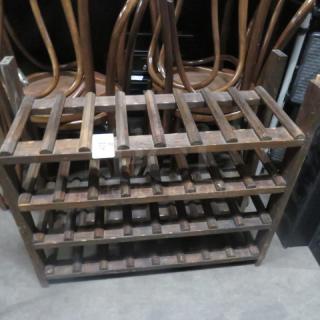 Wooden 4 Shelf Wine Bottle Holder. 31X11X27.5