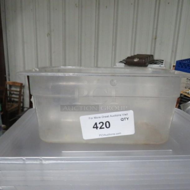 One 1/3 Size 6 Inch Deep Food Storage Container. - Image 1 of 1