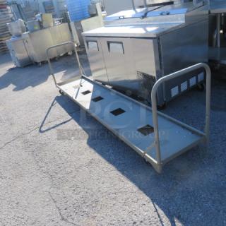 One  Metal Chair Carrier On Casters. 104X21