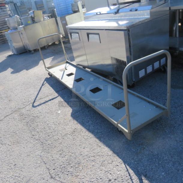 One  Metal Chair Carrier On Casters. 104X21 - Image 2 of 2