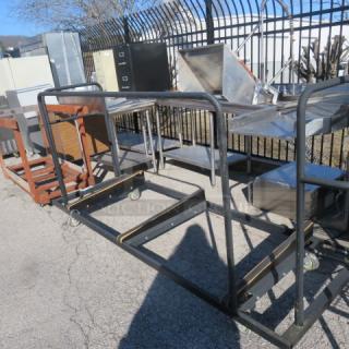 One Sico  Portable Table Mover On Casters. 100X34.5X49