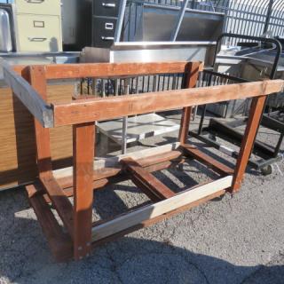 One Wooden Chair Mover On Casters. 64X31X39