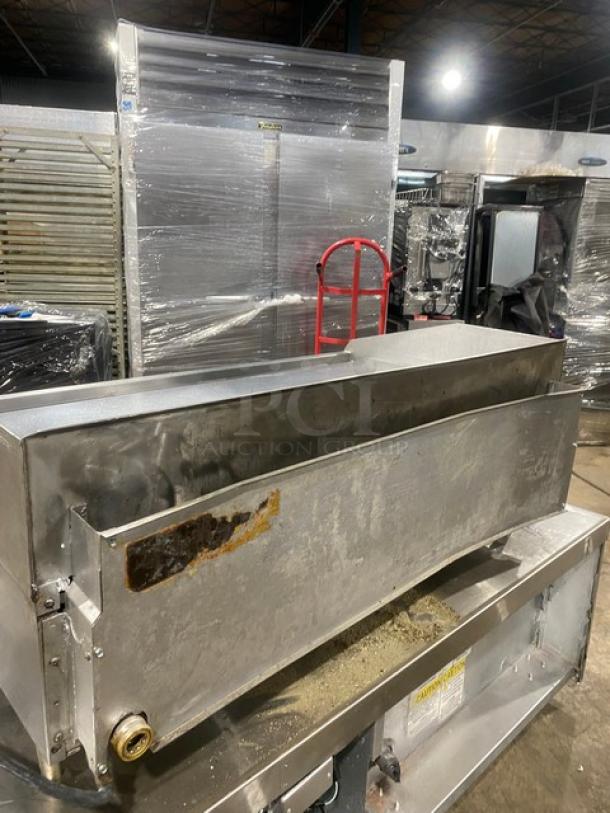GREAT! Lang Commercial Stainless Steel Natural Gas Powered 48" Countertop Mirror Shine Highly Polished Chrome Top Flat Griddle! With Thermostatic Controls! Model: 148SC-NAT-SH SN: GT2481218A0011! 120V 1 Phase! On Legs! - Image 3 of 8