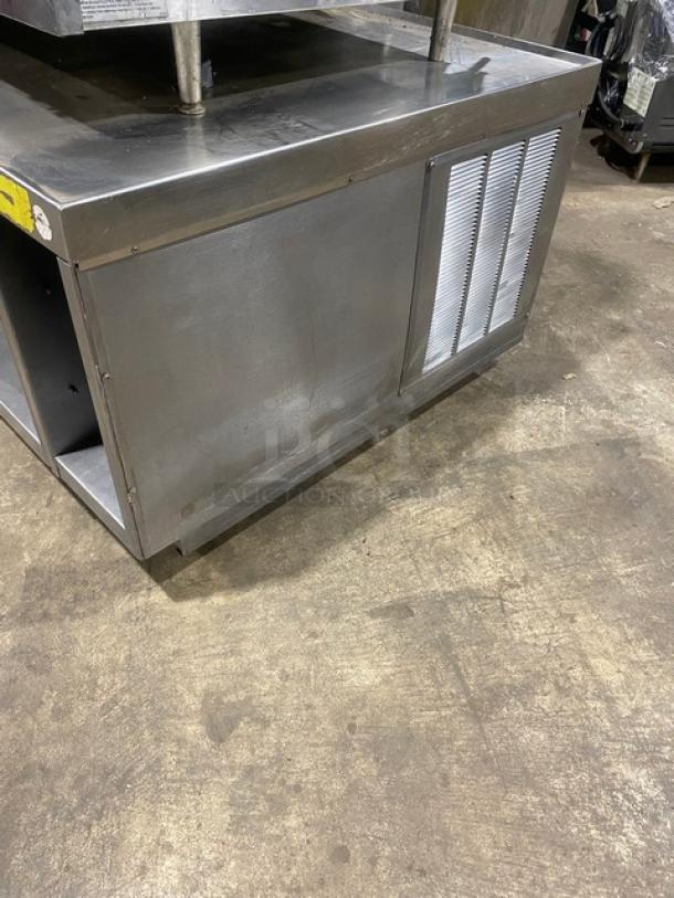 Delfield Commercial Stainless Steel 2 Drawer Refrigerated Chef Base/Equipment Stand! With Enclosed Dry Storage Space! Model: 17C52P SN: 1703150002864! 115V 1 Phase! On Casters! - Image 2 of 8