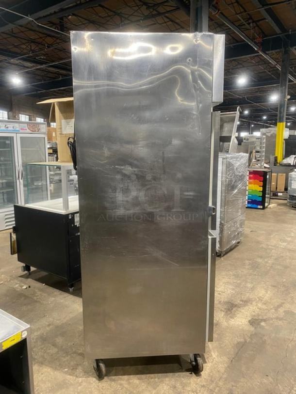 True Commercial Stainless Steel Solid Half Door Dual Temp Refrigerator/Freezer Combo! With Wire Racks! Model: STA1DT-2HS SN: 8399619! 115V 1 Phase! On Casters! - Image 3 of 10