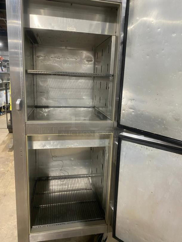 True Commercial Stainless Steel Solid Half Door Dual Temp Refrigerator/Freezer Combo! With Wire Racks! Model: STA1DT-2HS SN: 8399619! 115V 1 Phase! On Casters! - Image 5 of 10