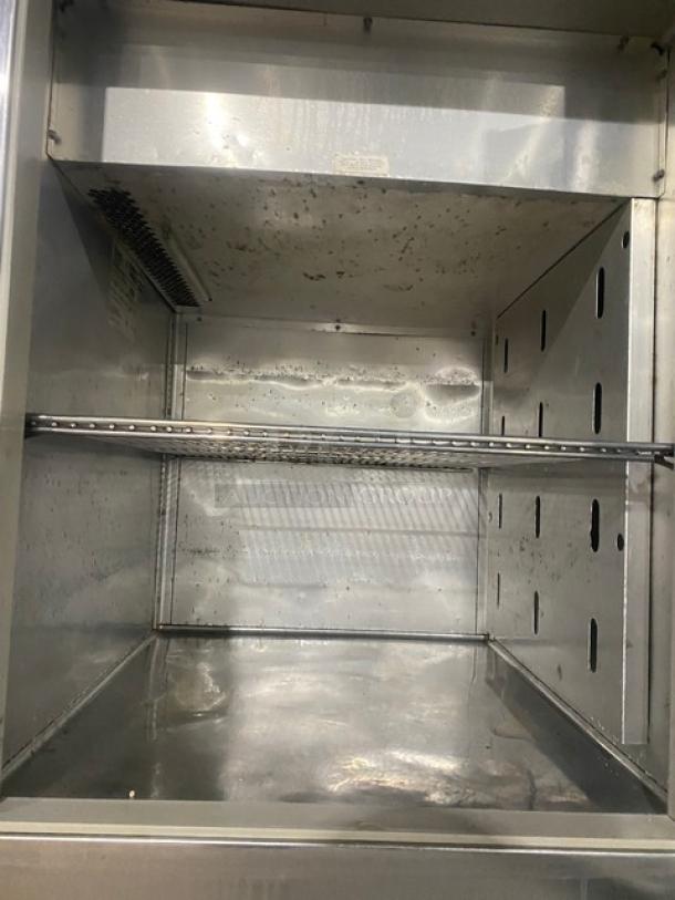 True Commercial Stainless Steel Solid Half Door Dual Temp Refrigerator/Freezer Combo! With Wire Racks! Model: STA1DT-2HS SN: 8399619! 115V 1 Phase! On Casters! - Image 6 of 10