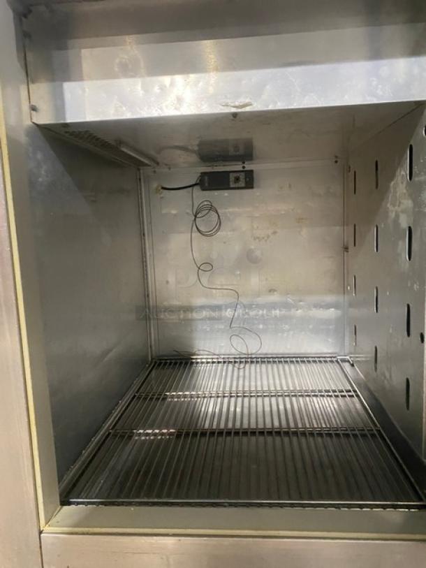 True Commercial Stainless Steel Solid Half Door Dual Temp Refrigerator/Freezer Combo! With Wire Racks! Model: STA1DT-2HS SN: 8399619! 115V 1 Phase! On Casters! - Image 8 of 10