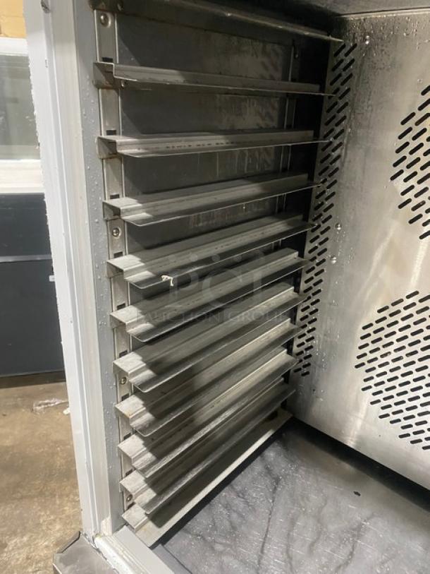 Evco Commercial Stainless Steel Solid Single Door Blast Chiller/Shock Freezer! With Built In Pan Holding Rack! Model: GN600BT! 110V! On Casters! - Image 6 of 10
