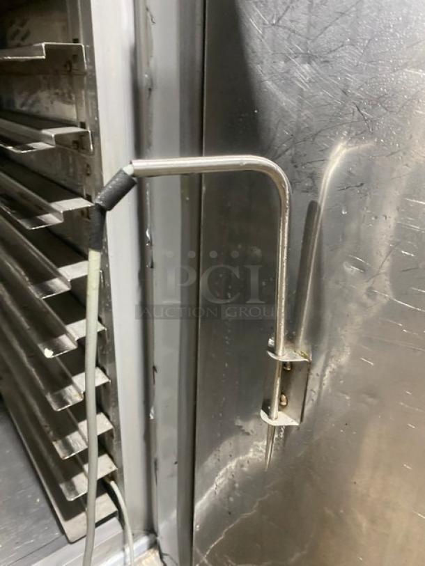 Evco Commercial Stainless Steel Solid Single Door Blast Chiller/Shock Freezer! With Built In Pan Holding Rack! Model: GN600BT! 110V! On Casters! - Image 7 of 10