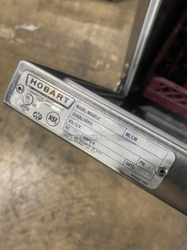 Hobart! New Body Style! LXe Series Commercial Stainless Steel Undercounter Dishwasher! Energy Star Certified! With Full Size Peg Rack! Model: LXEC SN: 231178064! 120V 1 Phase! - Image 7 of 10